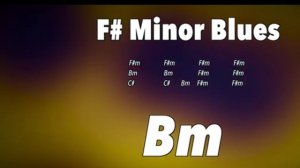 Groove Blues Guitar Backing Track in F#m