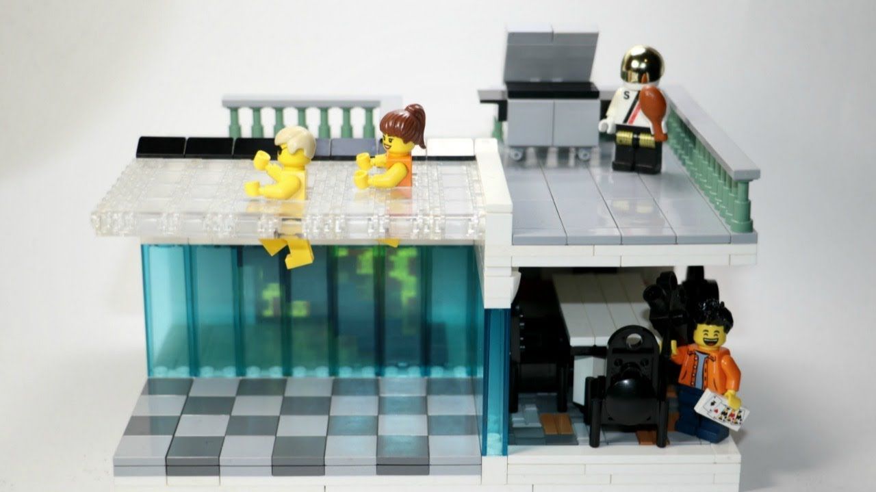 LEGO Прозрачный бесконечный бассейн MOC смотреть онлайн