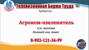 15.06.26г. в 21.27 на телеканале РОССИЯ-24 Телевизионная Биржа Труда в Ульяновске и области