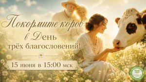 Эфир Кормление коров в день День трёх благословений, 15.06.2026г.