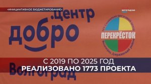 1773 проекта инициативного бюджетирования реализовано в Волгоградской области с 2019 года