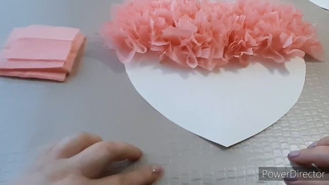 Как сделать сердце из салфеток♥️