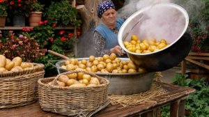 Деревенский фаршированный картофель. Традиционный сельский рецепт. Жизнь в Азербайджане