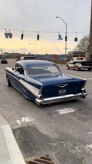muscle cars in the city
