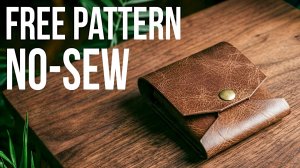 [ASMR] Making a Magnetic Leather Wallet - No Sewing Needed