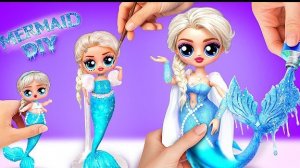DIY Эльза стала русалкой! 10 поделок для L.O.L.