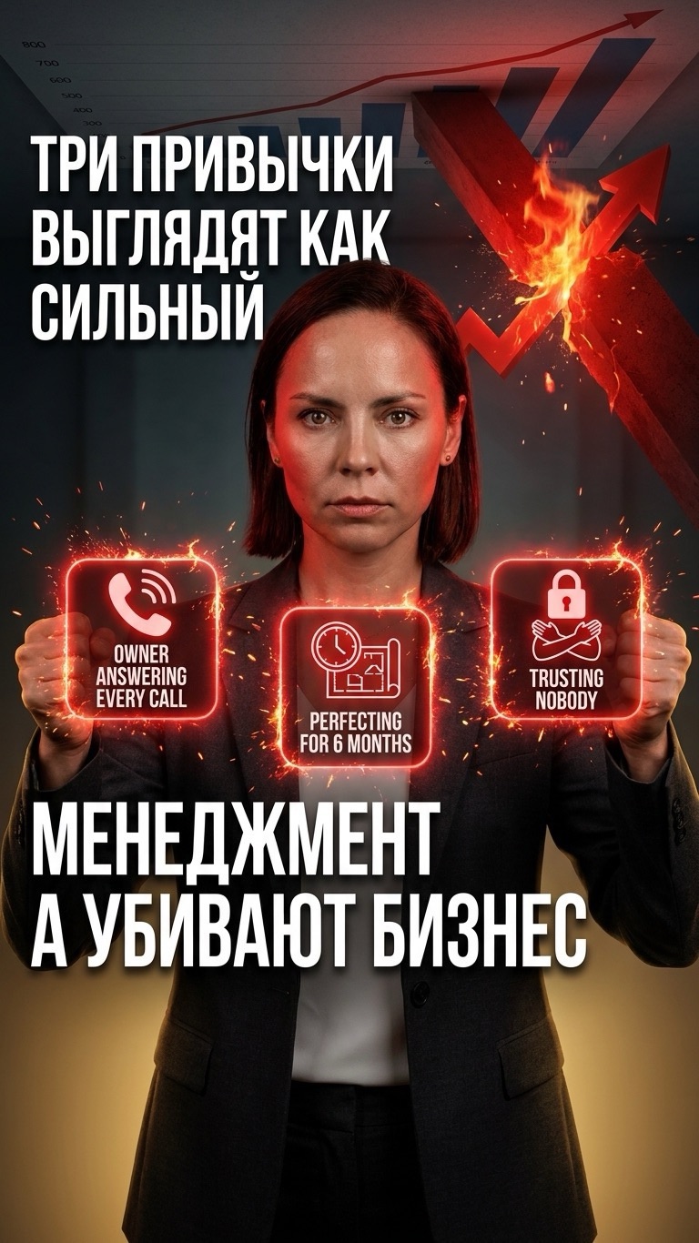 Три управленческие привычки, которые маскируются под контроль качества, но разрушают прибыль 📊