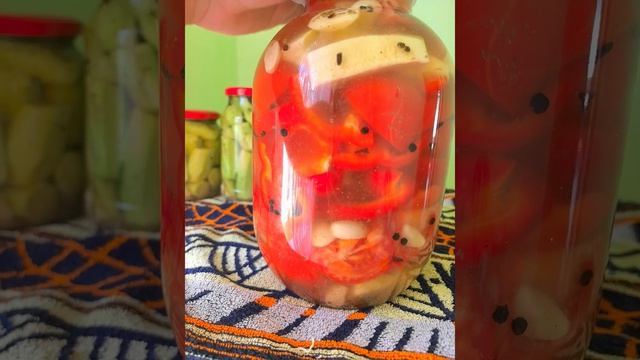 Мои вкусные заготовки своими руками огурцы перец помидоры!