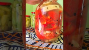Мои вкусные заготовки своими руками огурцы перец помидоры!