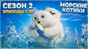 Морские Котики: Все приключения 2 сезона 🌊🐾 Подборка эпизодов 1-10