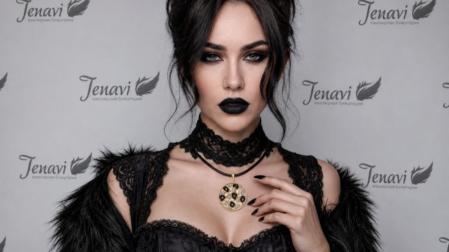 Кулон Хайра, шнур (Позолота. Кристалл Swаrоvski) 