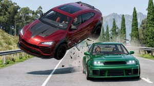 BeamNG/Drive - Аварии на высокой скорости  Автомобилей