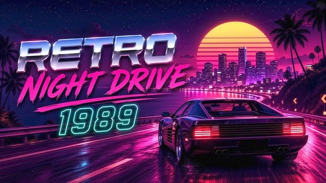 Retro Night Drive 1989 – Synthwave Highway Mix Before Midnight смотреть онлайн