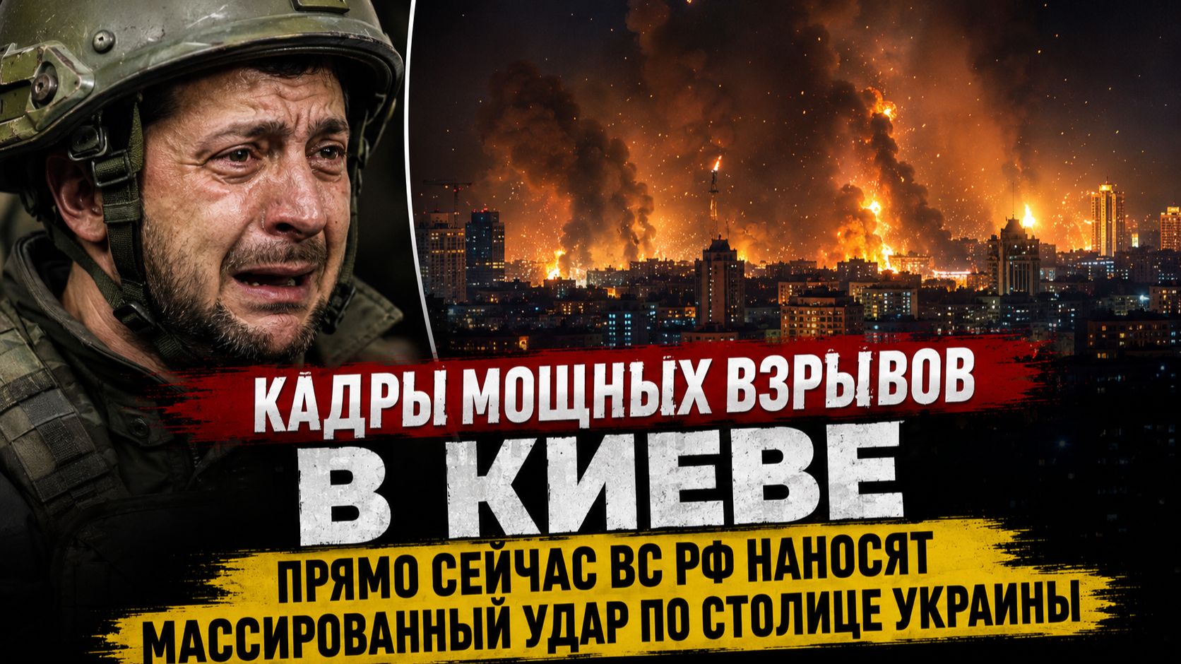 УКРАИНА  ОСТОЛБЕНЕЛА!.Прямо сейчас ВС РФ наносят массированный удар ЦИРКОНАМИ по столице Украины