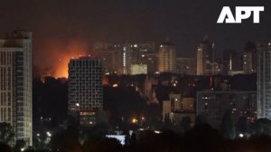 ‼️🇺🇦🔥 Новые кадры пожаров в Киеве после ночных ударов