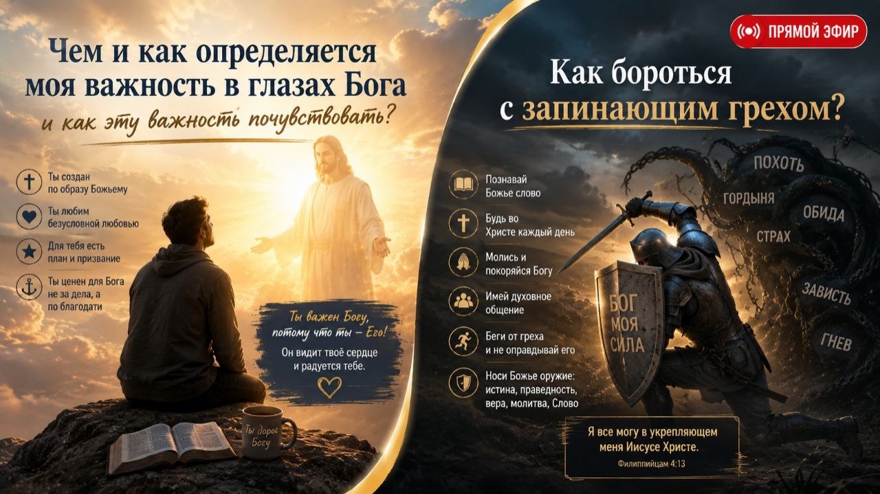 Чем и как определяется моя важность в глазах Бога?  Как бороться с запинающим грехом?