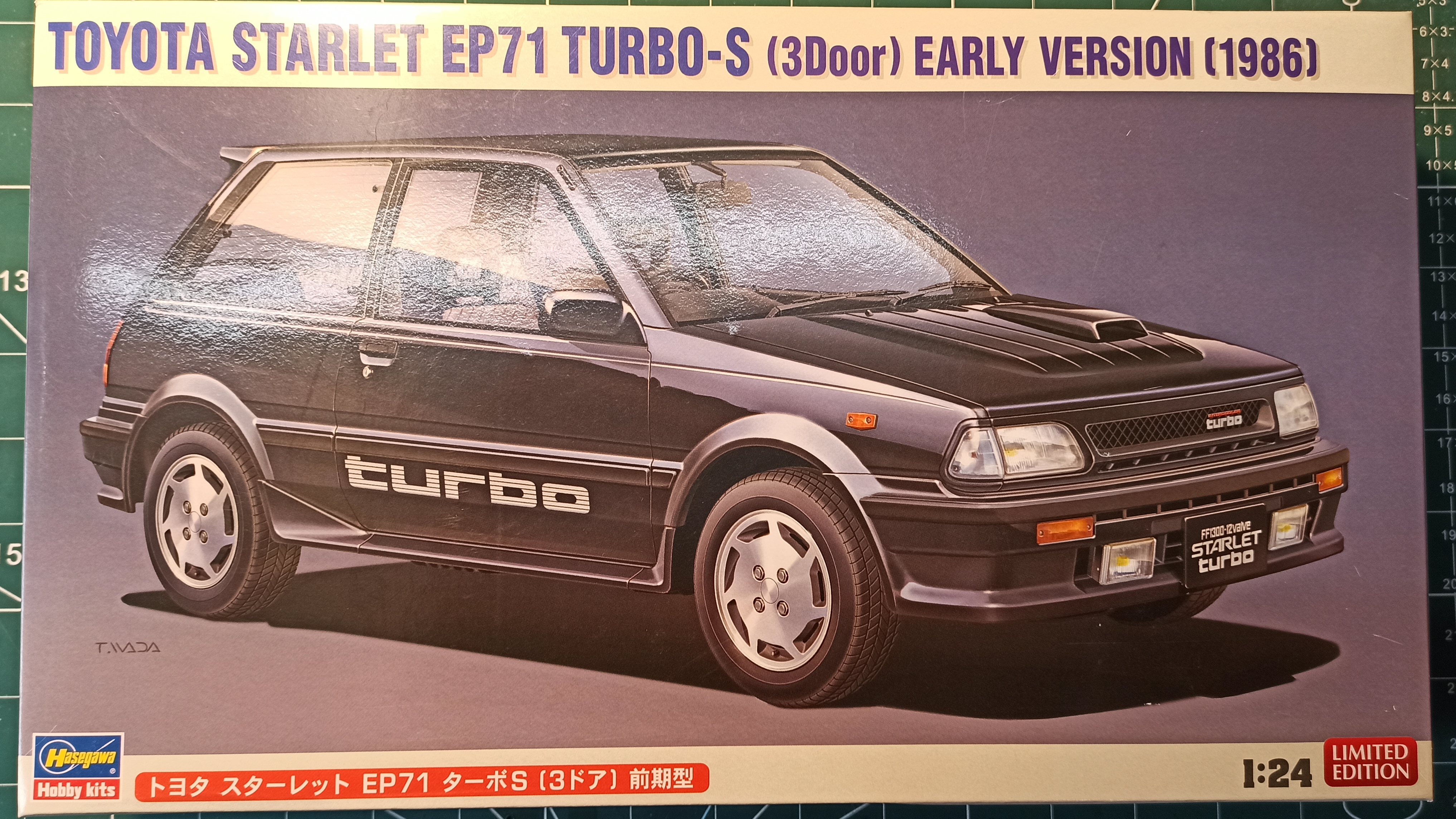 Обзор сборной модели Toyota Starlet EP71. Hasegawa