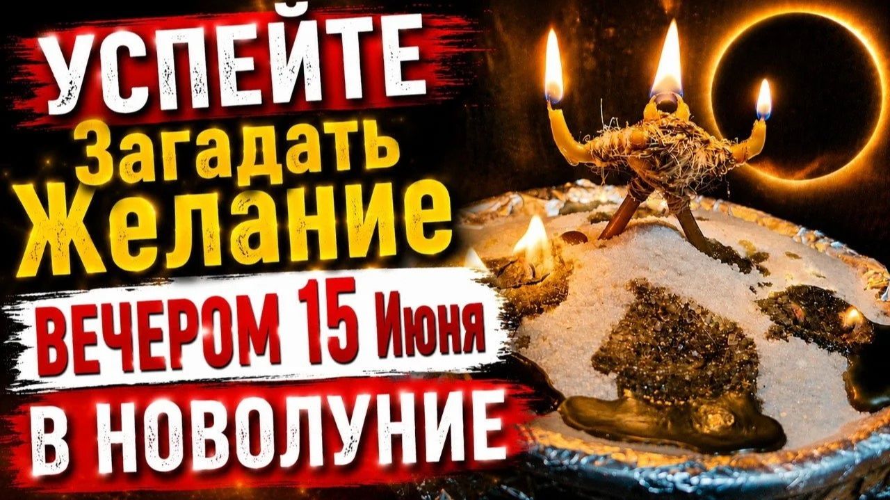 УСПЕЙТЕ Загадать Желание сегодня вечером в новолуние 15 Июня смотреть онлайн