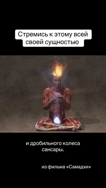 Ищи это так, как тот, у кого горят волосы, ищет водоём #самадхи