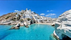 Солнечный отдых на греческом острове🏝️Расслабляющая музыка и бирюзовые воды 1