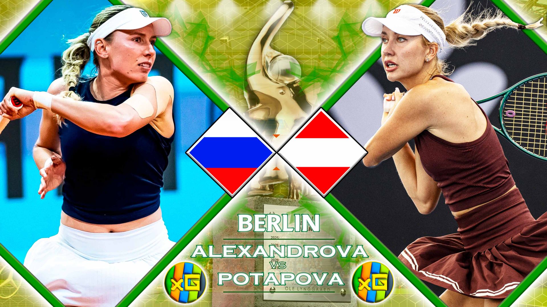 Александрова - Потапова | WTA БЕРЛИН | 15.06.2026 | Прямая трансляция | XG