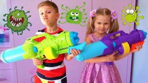 Полезный мультик про вирусы🦠 и чистоту✨