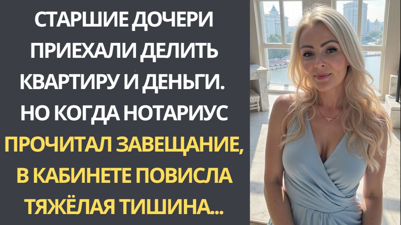 Истории из жизни: Отец умер. Сёстры приехали делить. Нотариус дочитал последний пункт - и стало тихо смотреть онлайн