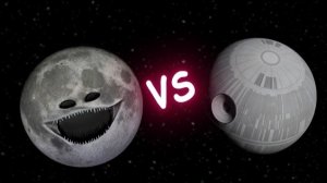МЕРТВАЯ ЗВЕЗДА ПРОТИВ ПРОСНУВШЕЙСЯ ЛУНЫ Death Star SW vs The Moon Woke Up