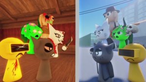«Школа Грей и Венды в стиле Sprunki (сезон + секретная концовка)! Анимация в Roblox».