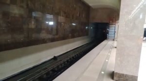 Нижегородское метро. Два поезда в одну сторону. Станция «Горьковская»