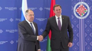 Министр иностранных дел России Сергей Лавров посетил с рабочим визитом Минск.