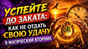 Успейте до заката. Как не отдать свою удачу в Магический вторник.