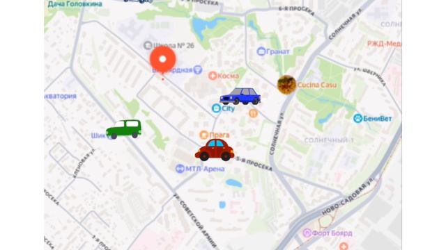Схема проезда к ТД 
