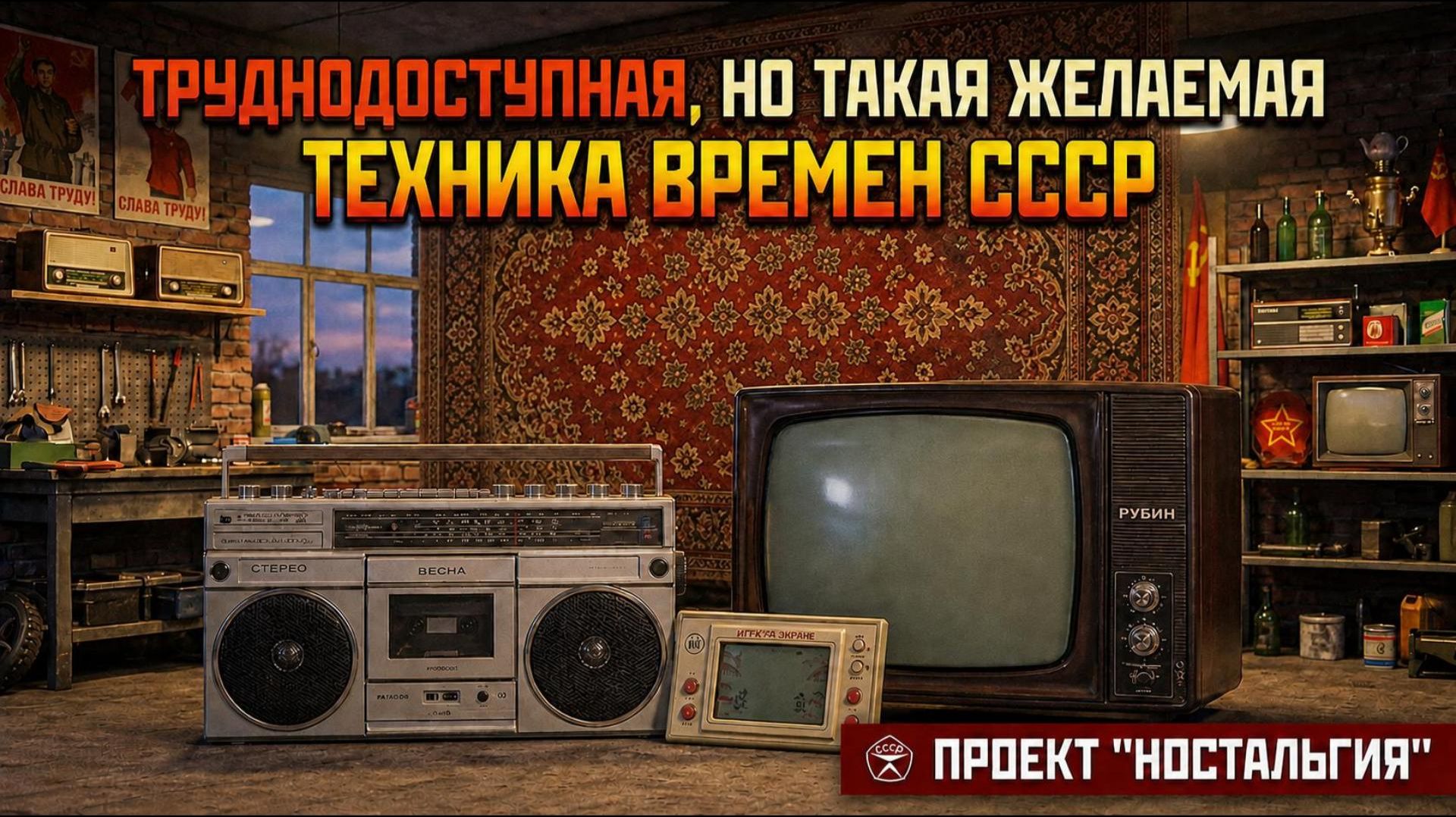Труднодоступная, но такая желаемая техника времён СССР! ПРОЕКТ "НОСТАЛЬГИЯ"