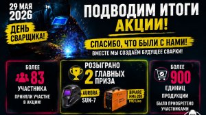Итоги розыгрыша Акции День Сварщика 2026
