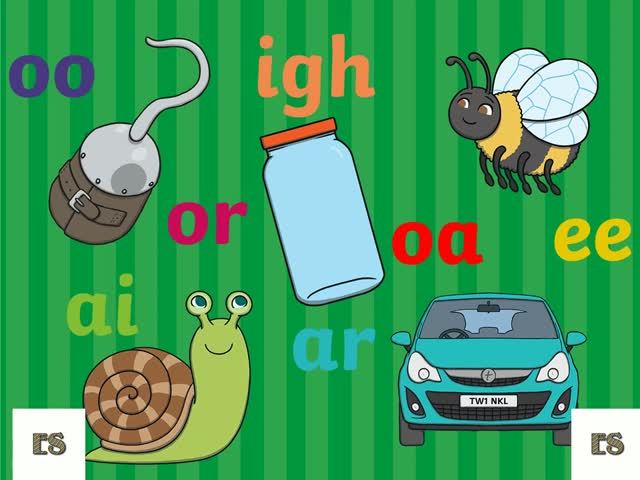 Чтение буквосочетаний ai oa ee oo or ar igh   с аудио
