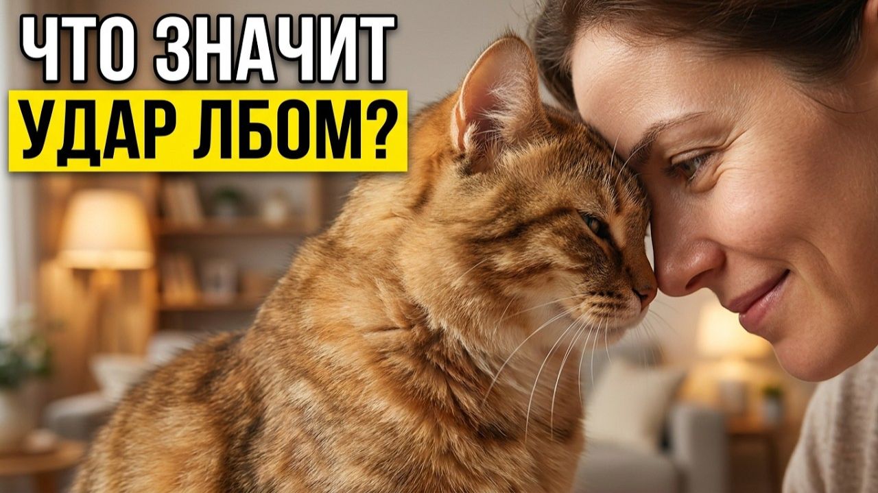 Что на самом деле значит, когда кот бьет вас лбом？