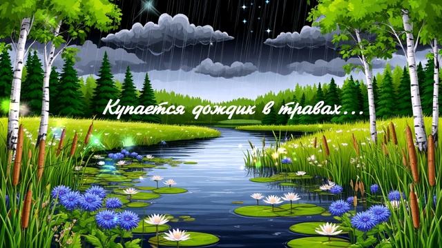 Купается дождик в травах... ВИДЕО  ПЕСНЯ В ДУШУ