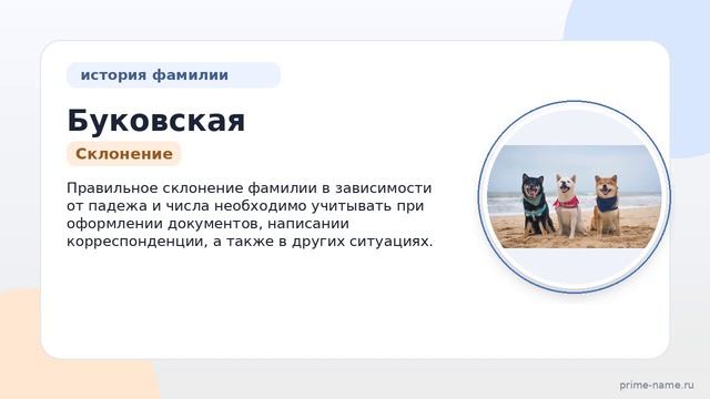 Фамилия Буковская: происхождение, значение и склонение