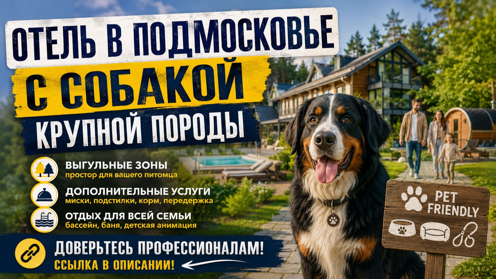 Отель в Подмосковье с собакой крупной породы