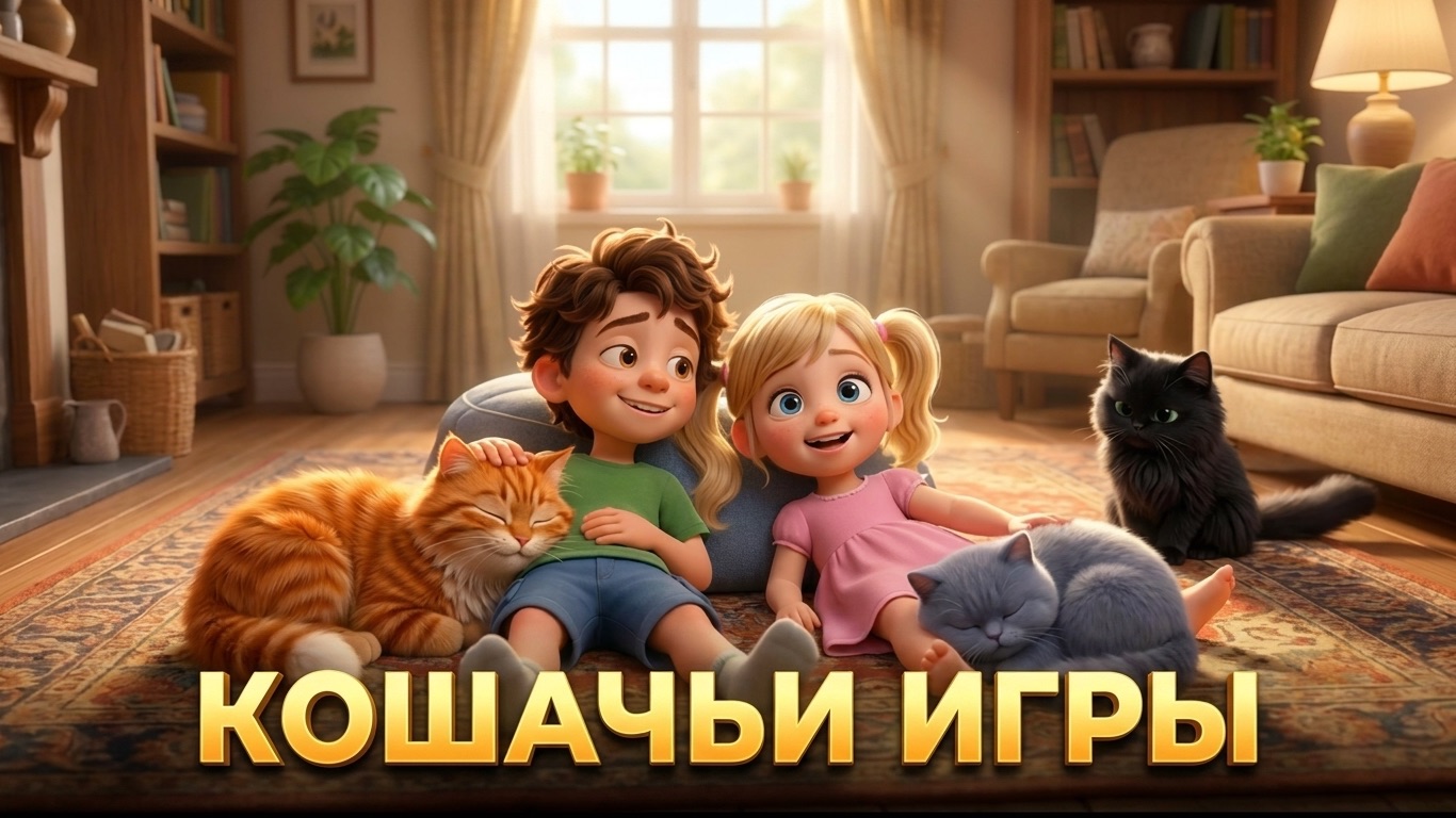 Сериал про кошечку Бусю: 41 серия. Кошачьи игры