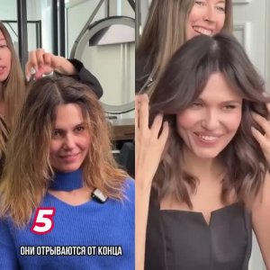 ✂️ Стрижка, которая омолодила её на 20 лет 😱 До и После | Преображение волос. Прически 😍 красота