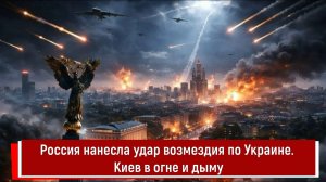 Россия нанесла удар возмездия по Украине. Киев в огне и дыму
