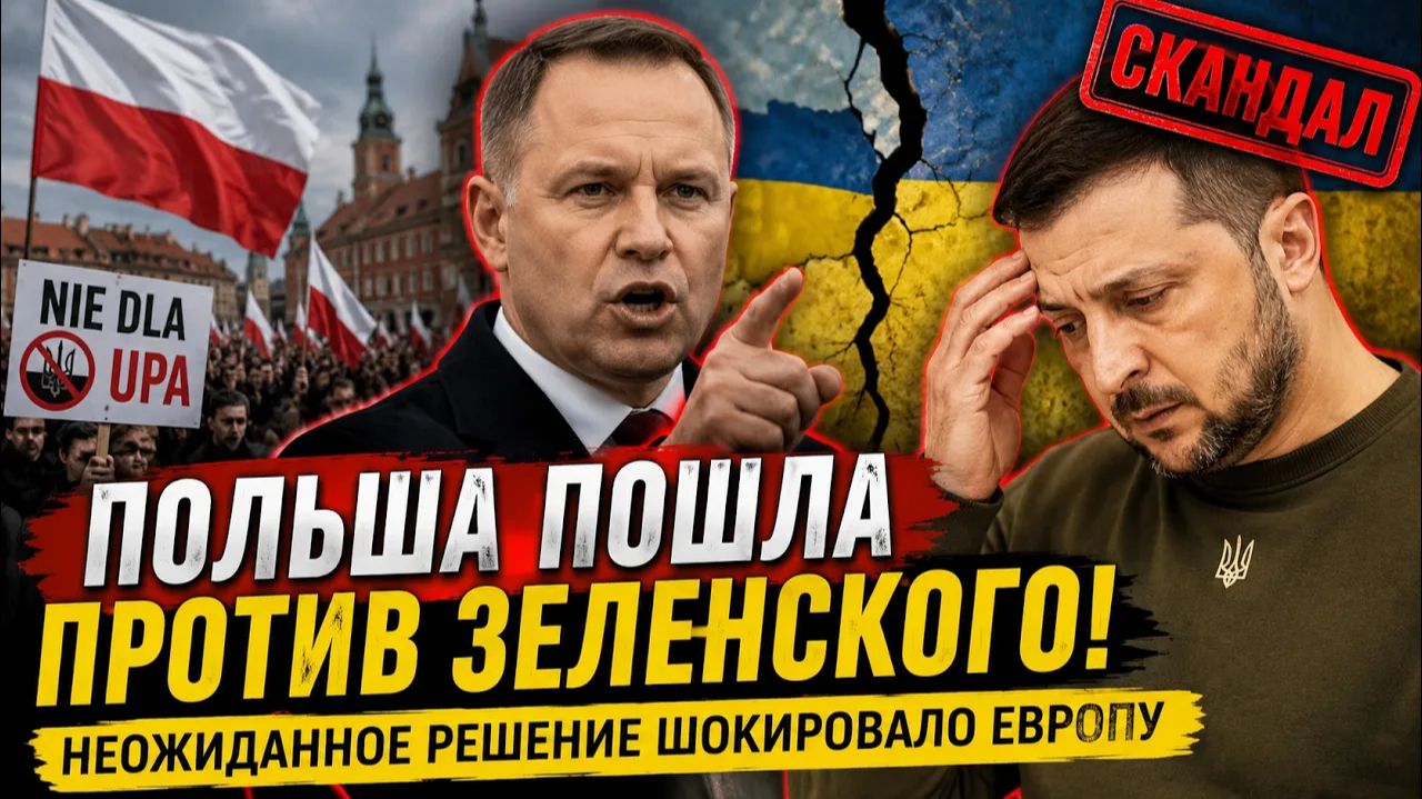 ⚡ПОЛЬША ПОШЛА ПРОТИВ ЗЕЛЕНСКОГО! Неожиданное Решение Шокировало Европу
