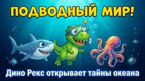 Удивительные обитатели океана! 🐙 Дино Рекс открывает тайны