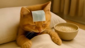 Котенок совершил немыслимое в день рождения мамы-кошки #Имбирная история