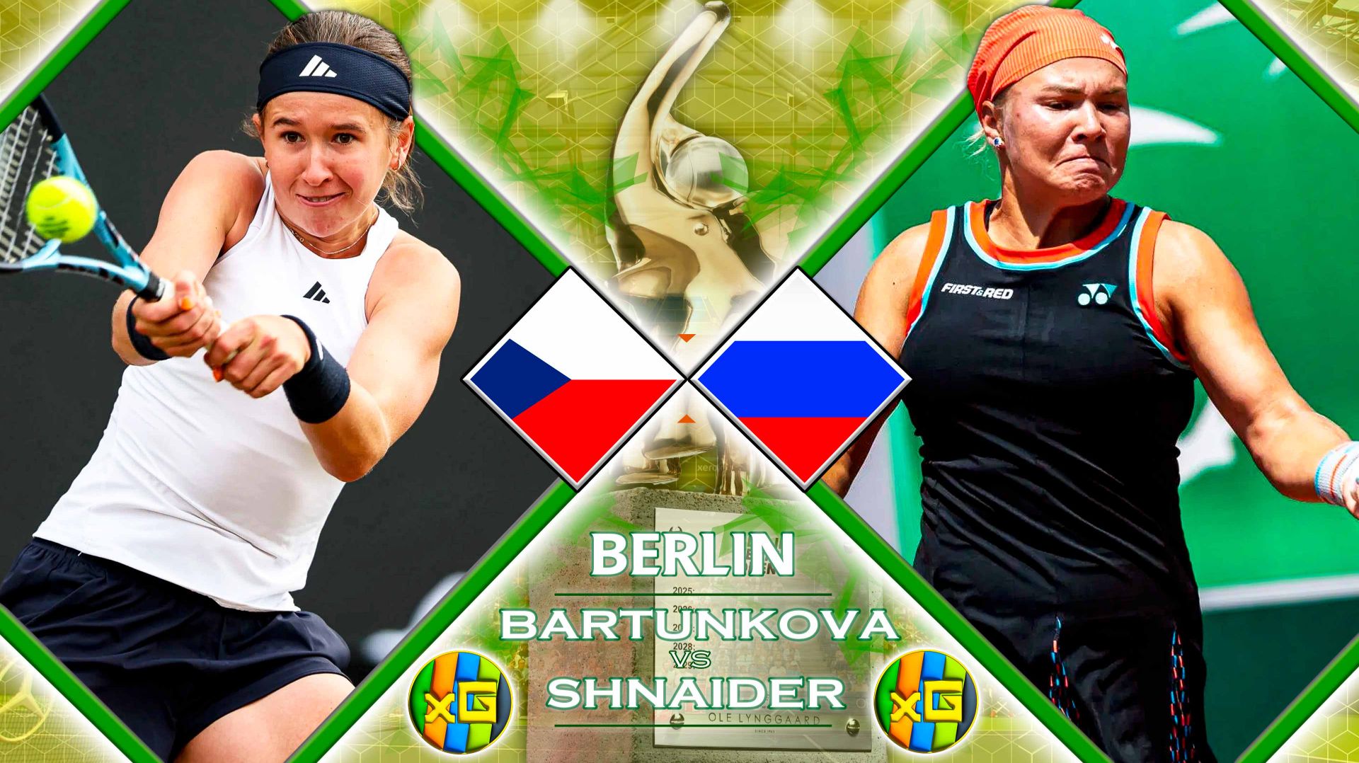Бартункова - Шнайдер | WTA БЕРЛИН | 15.06.2026 | Прямая трансляция | XG