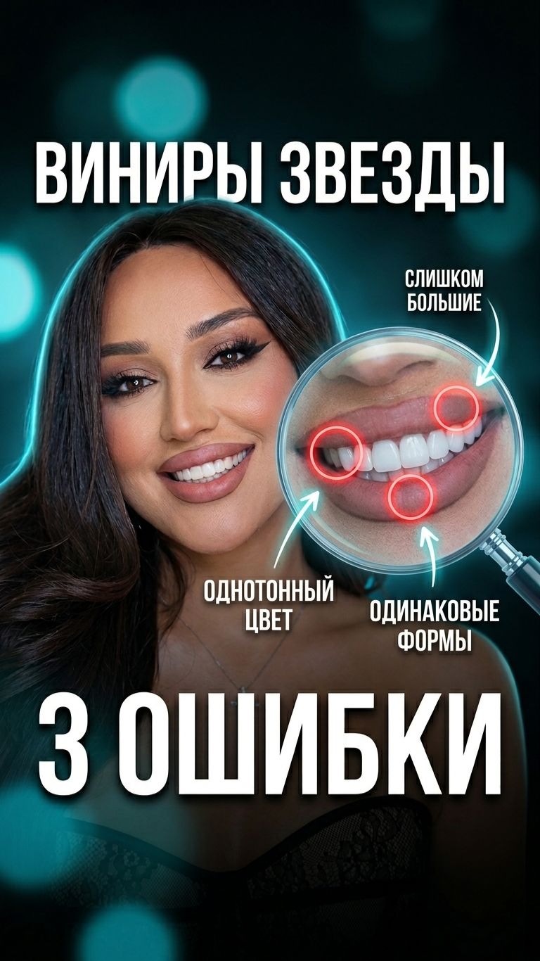 Виниры Гоар Аветисян: крупные, белые, одинаковые. Вот что говорит стоматолог клиники Все Свои