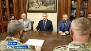 Полпред Юрий Чайка вручил командованию и личному составу «Терека» благодарственное письмо