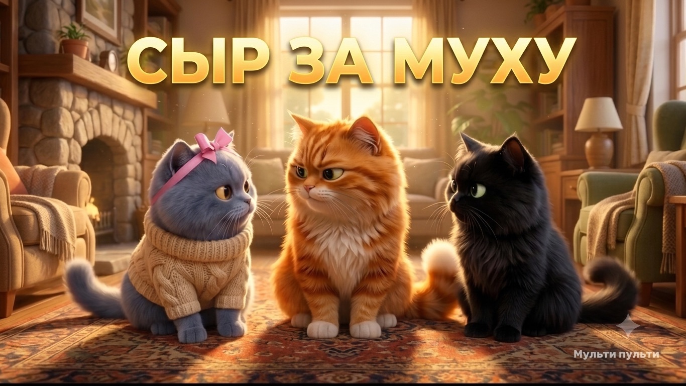 Приключения кошечки Буси: 48 серия. Сыр за муху смотреть онлайн